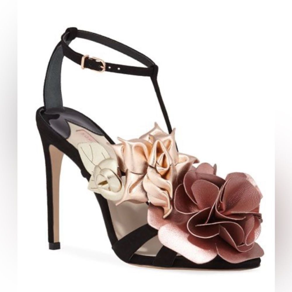 Sophia Webster genuine leather floral heels, US8,5